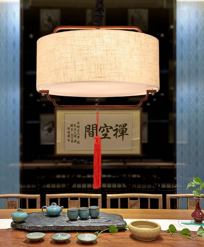 中式的辦公室裝修中，這燈飾裝修真的太好看了