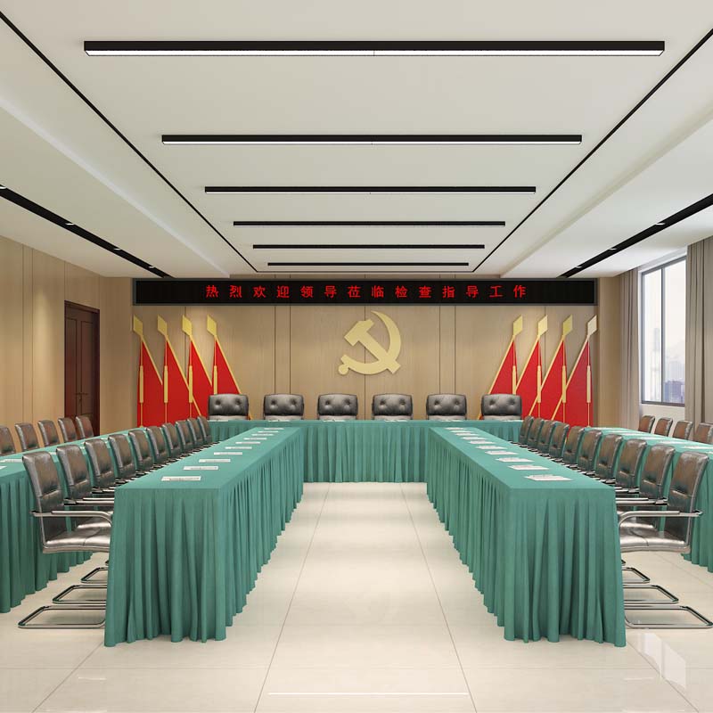“特色定制、簡(jiǎn)約大氣”——中建西部南寧會(huì)議室餐廳設(shè)計(jì)裝修案例-燦源裝飾