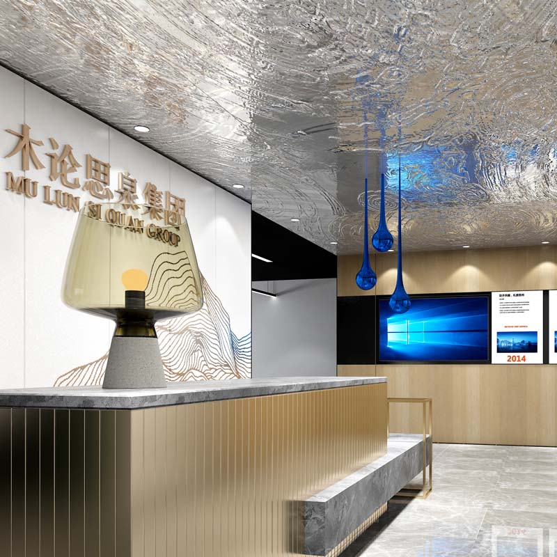 “水生萬物生，定制造型+專屬墻體文化設(shè)計”——木倫思集團南寧辦公室設(shè)計裝修案例-燦源裝飾