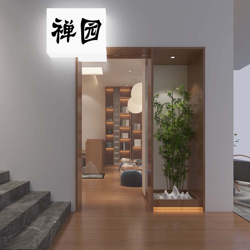 “副業(yè)多樣化經(jīng)營(yíng)，接待賺錢兩不誤”——130平茶館設(shè)計(jì)裝修案例-燦源裝飾